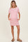 Pink Striped Maternity T-Shirt Mini Dress