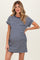 Navy Striped Maternity T-Shirt Mini Dress