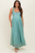 Mint Sleeveless Lace Maternity Maxi Dress
