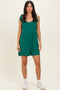 Forest Green Knot Strap Romper