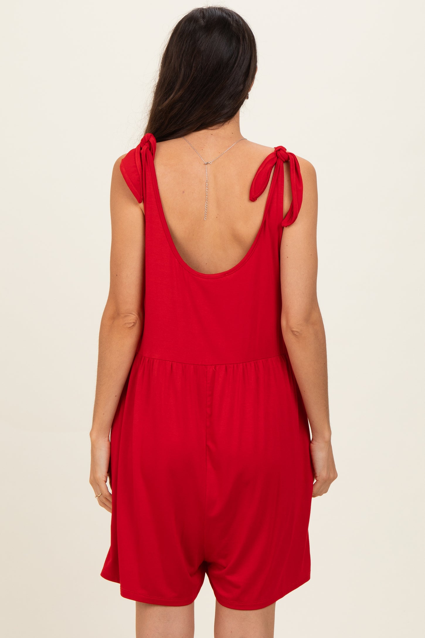 Red Knot Strap Romper