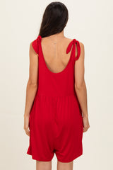 Red Knot Strap Romper