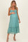 Sage Sleeveless Lace Maternity Maxi Dress