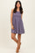 Lavender Ribbed Sleeveless Lettuce Trim Mini Dress