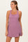 Dark Mauve Racerback Active Romper Dress