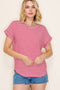 Red Striped Short Sleeve Top