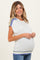 Ivory Colorblock Dolman Maternity Sweater Top