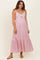 Pink Lace Accent Maternity Maxi Dress