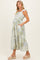 Multicolor Patchwork Print Maternity Apron Dress