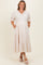 Cream Textured Knit Maternity Plus Maxi Dress