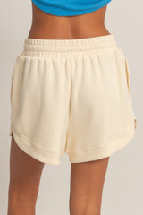 Alpaca Drawstring Relaxed Fit Shorts