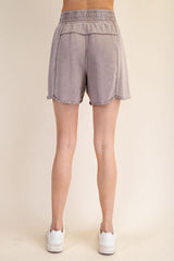 Mocha Mineral Wash Terry Short