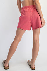 Strawberry Mineral Wash Terry Short