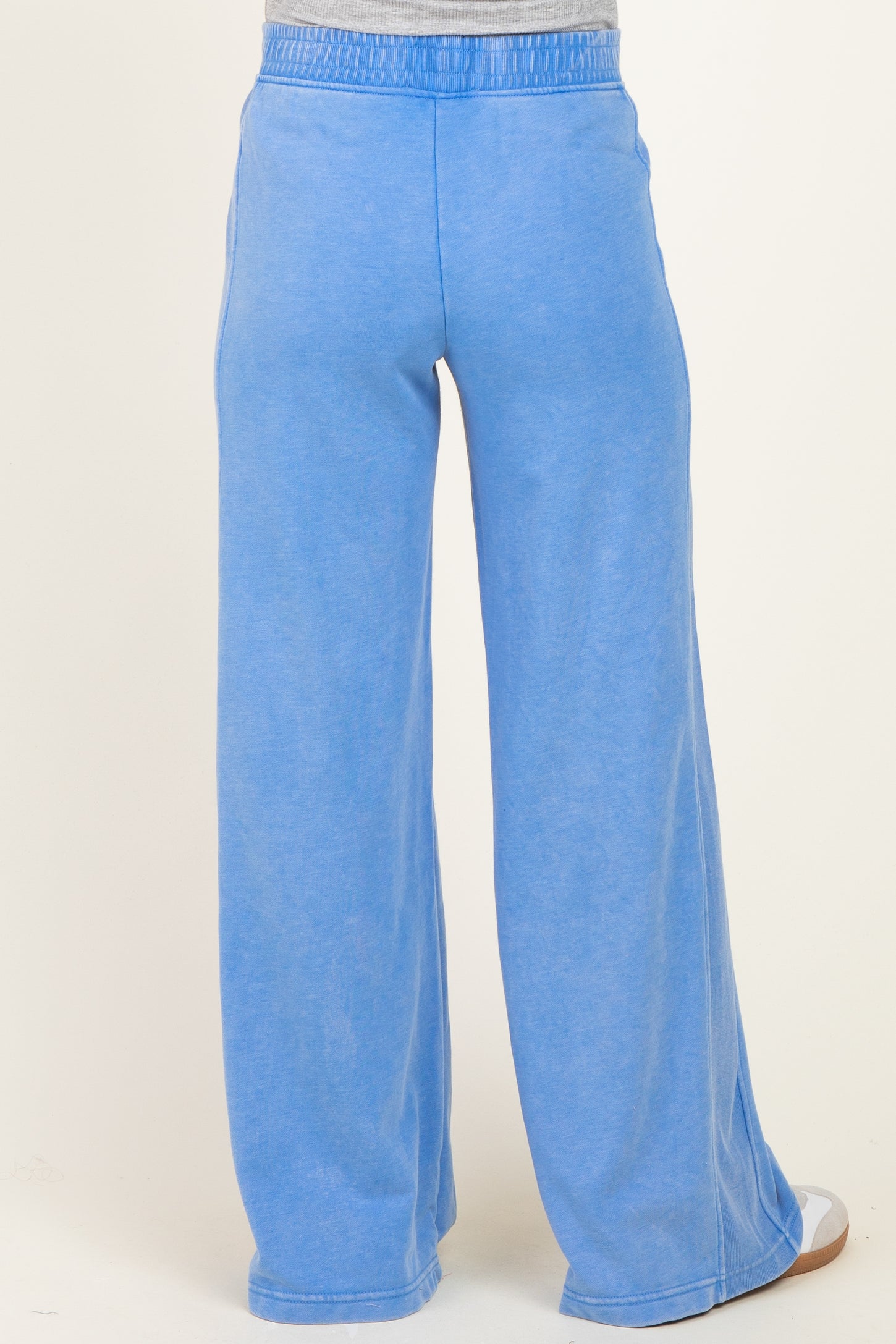 Aqua Mineral Wash Wide Leg Maternity Sweatpants