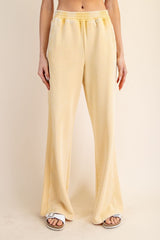 Corn Mineral Wash Wide Leg Sweatpants