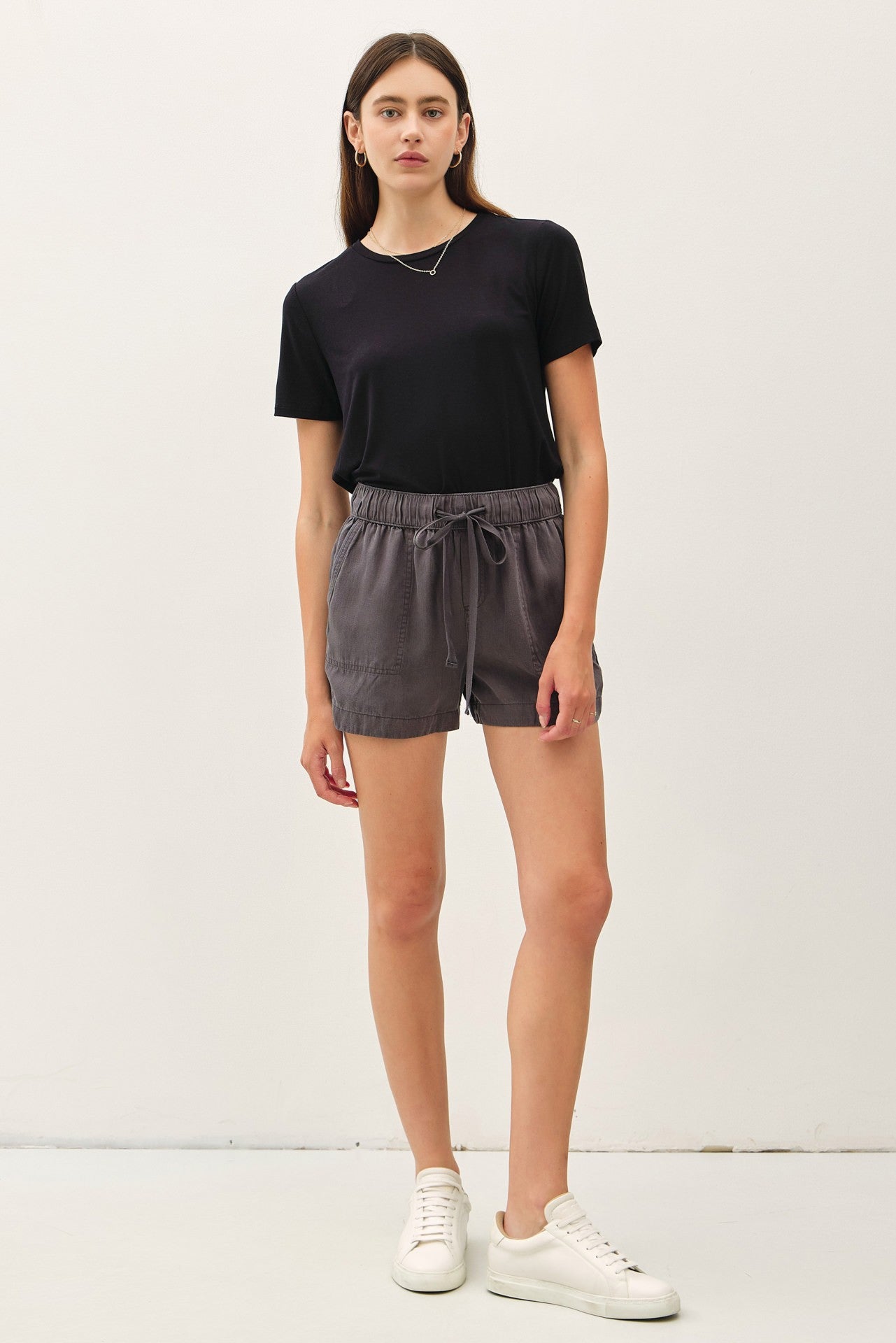 Charcoal  Pull On Short