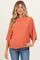 Poppy Oversize Cut Sweater Maternity Top With Raw Edge