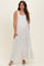 Ivory Floral Tiered Shoulder Tie Maternity Maxi Dress