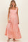 Blush Floral Tiered Shoulder Tie Maternity Maxi Dress