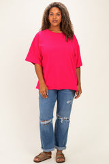 Pink Plus Cotton Oversized Tunic Tee