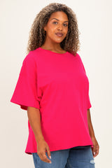 Pink Plus Cotton Oversized Tunic Tee