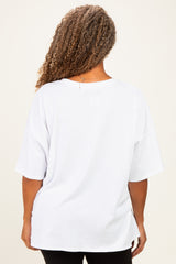 White Plus Cotton Oversized Tunic Tee