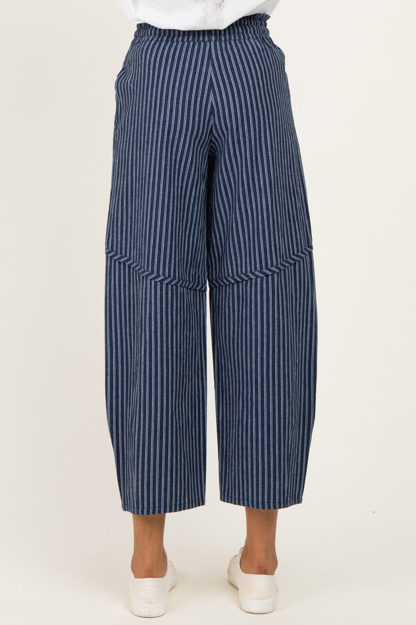 Indigo Pinstripe Maternity Pants