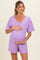 Lavender Scoop Neck Maternity Romper