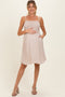 Papyrus Knot Detail Smocked Maternity Mini Dress