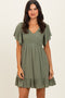 Olive Smocked Dress