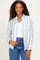 Blue Striped Long Sleeve Button Down Shirt