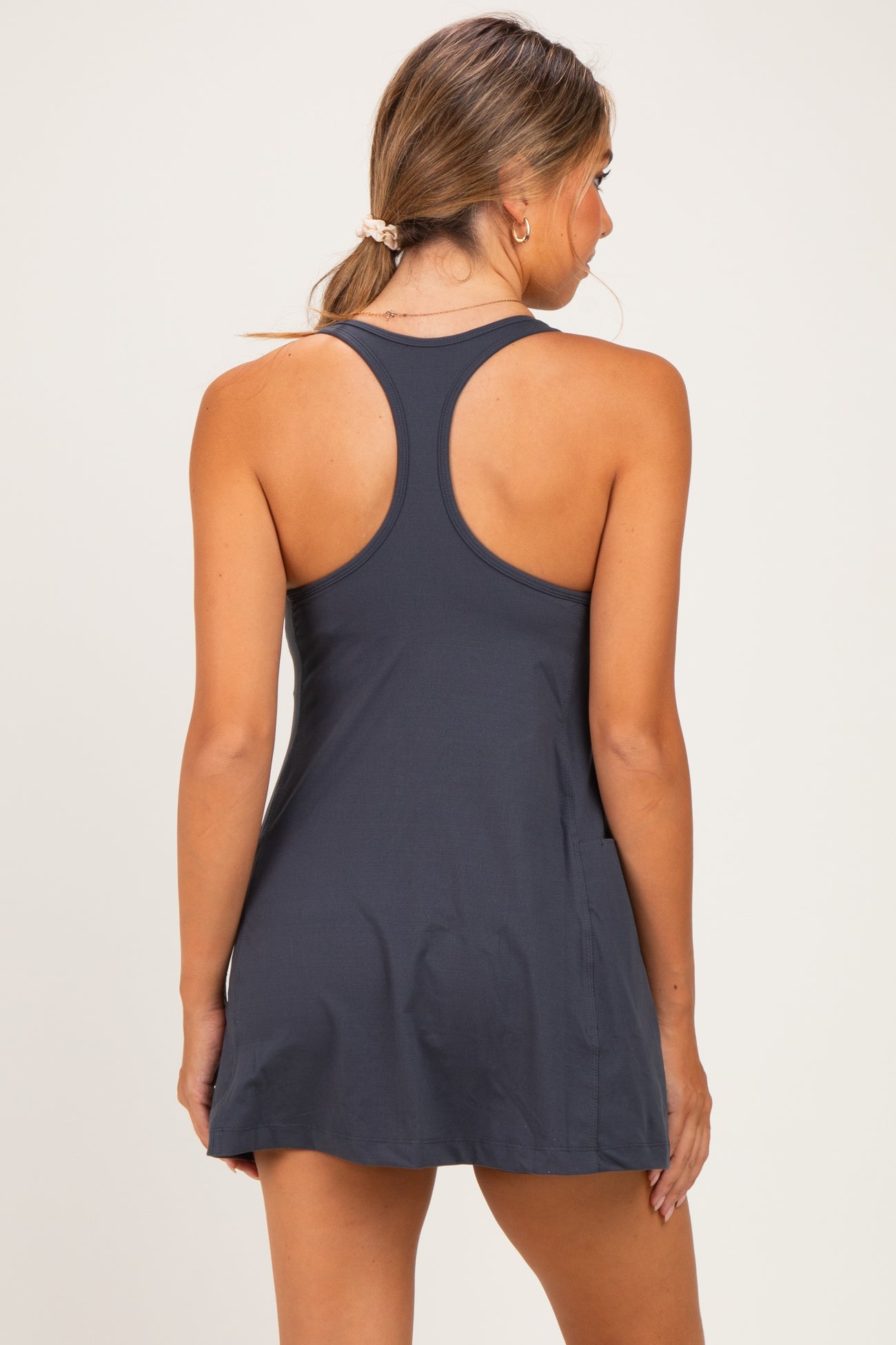 Charcoal Maternity Active Racerback Skortsie