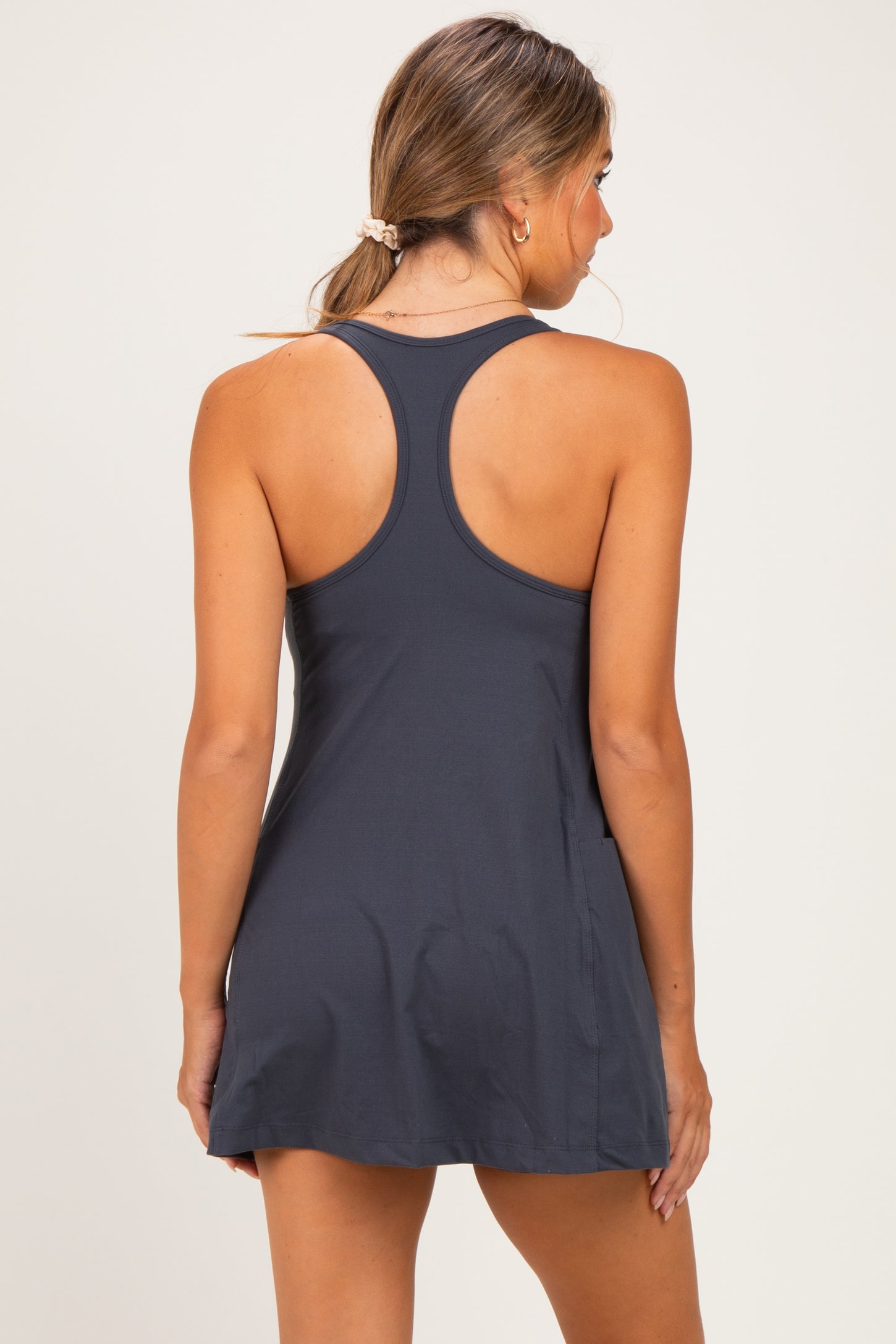 Charcoal Maternity Active Racerback Skortsie