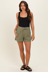 Black Square Neckline Maternity Active Tank Top