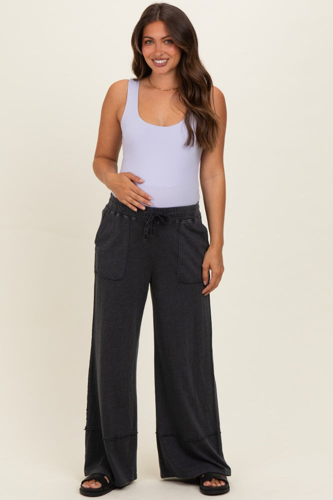 Lavender Square Neckline Maternity Active Tank Top