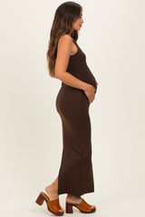 Fudge Low Back Square Neck Maternity Maxi Dress