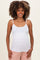 White Basic Adjustable Strap Maternity Cami