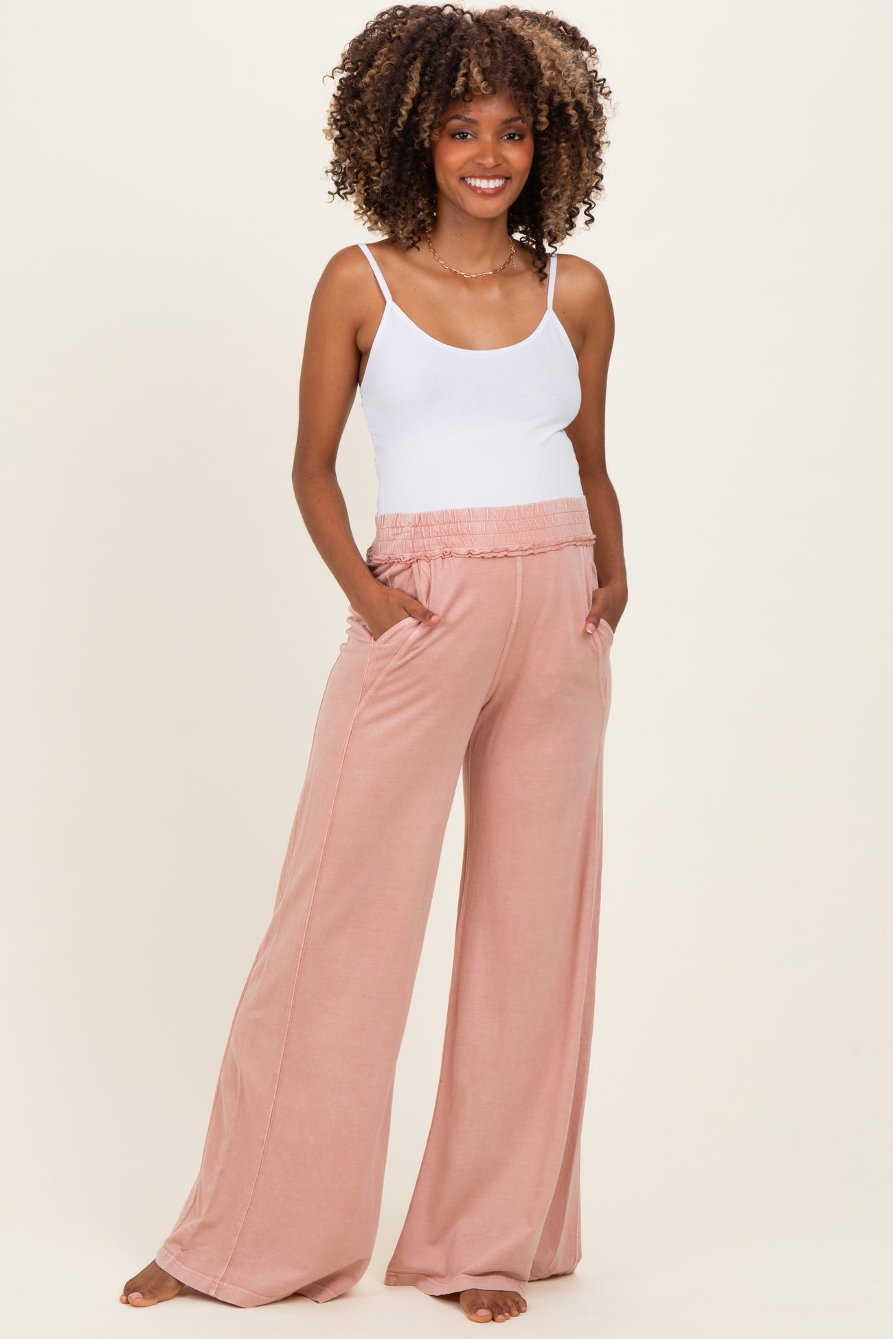 White Basic Adjustable Strap Maternity Cami