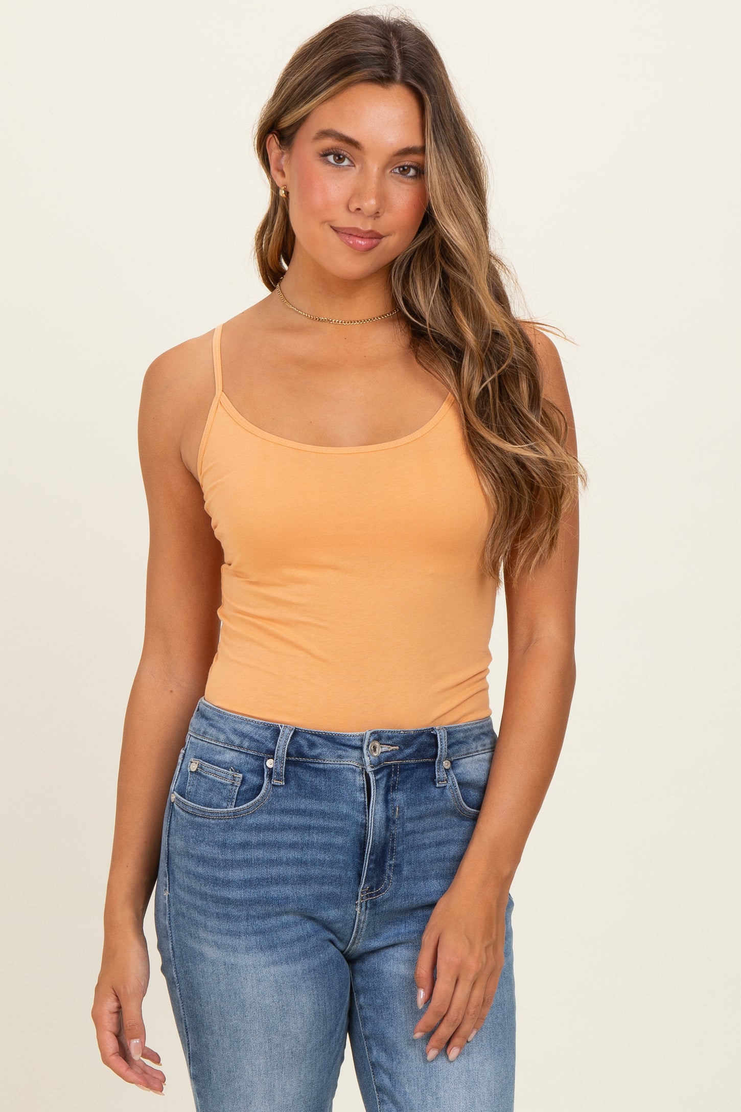 Toffee Basic Adjustable Strap Cami