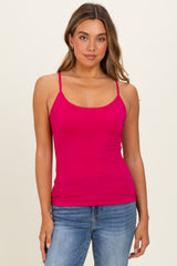 Magenta Basic Adjustable Strap Cami