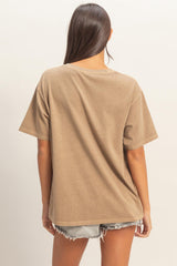 Mocha Crew Neck T-Shirt