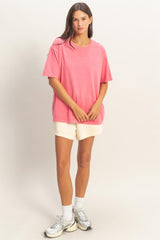 Pink Crew Neck T-Shirt