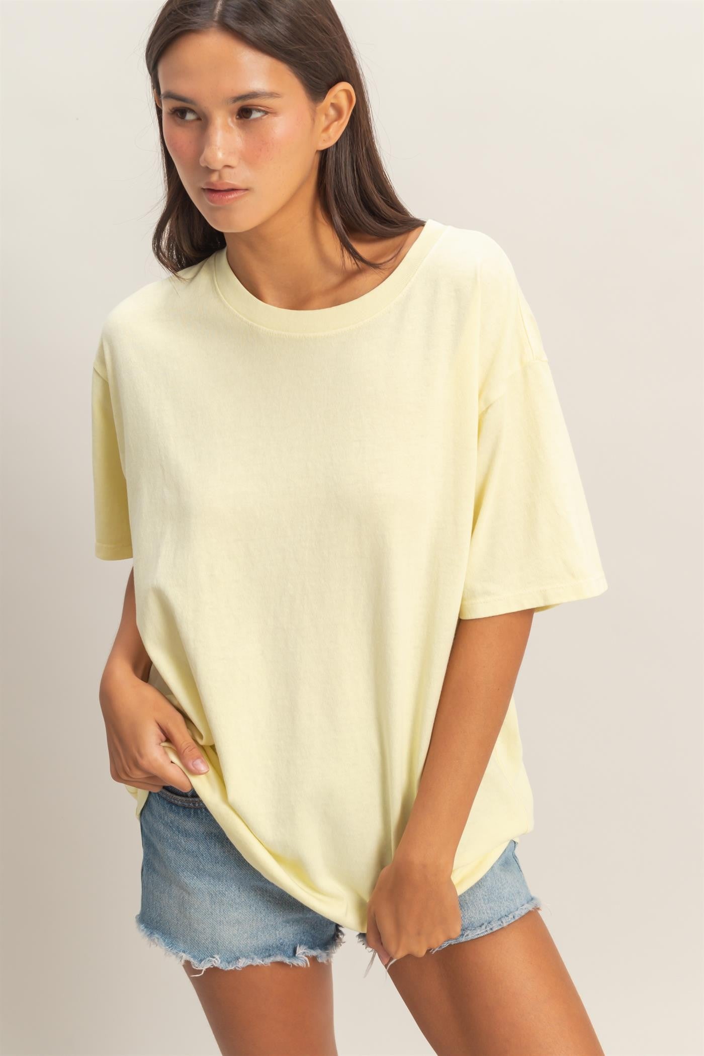 Yellow Crew Neck T-Shirt