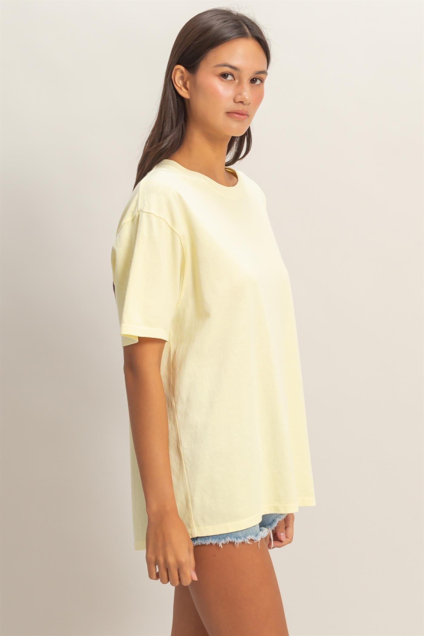 Yellow Crew Neck T-Shirt