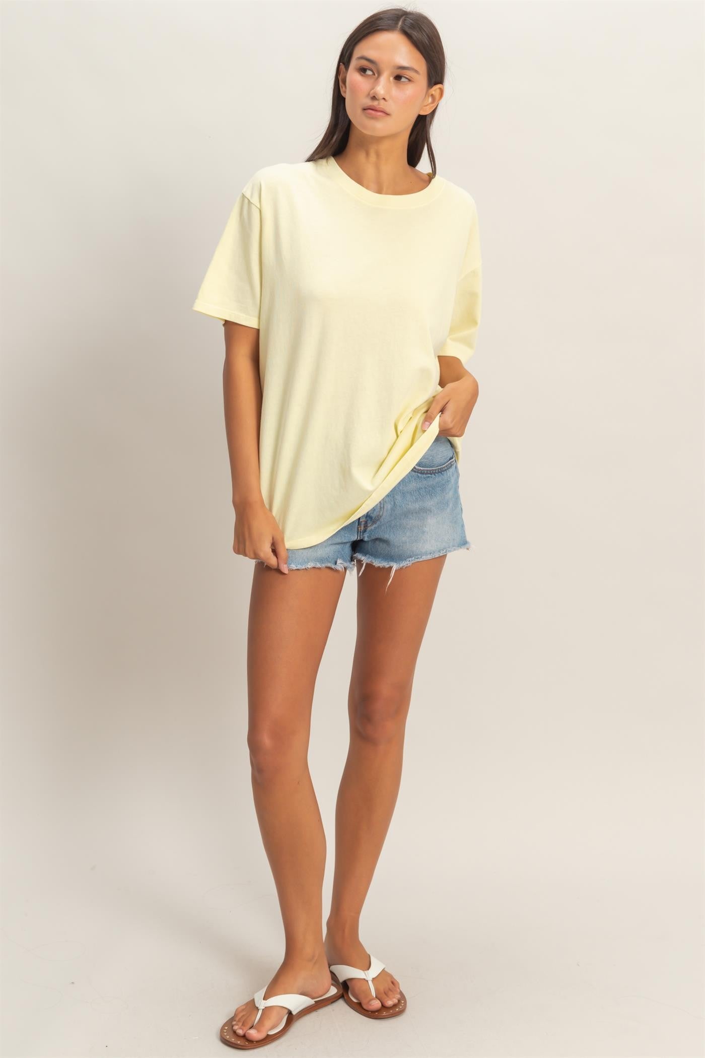 Yellow Crew Neck T-Shirt