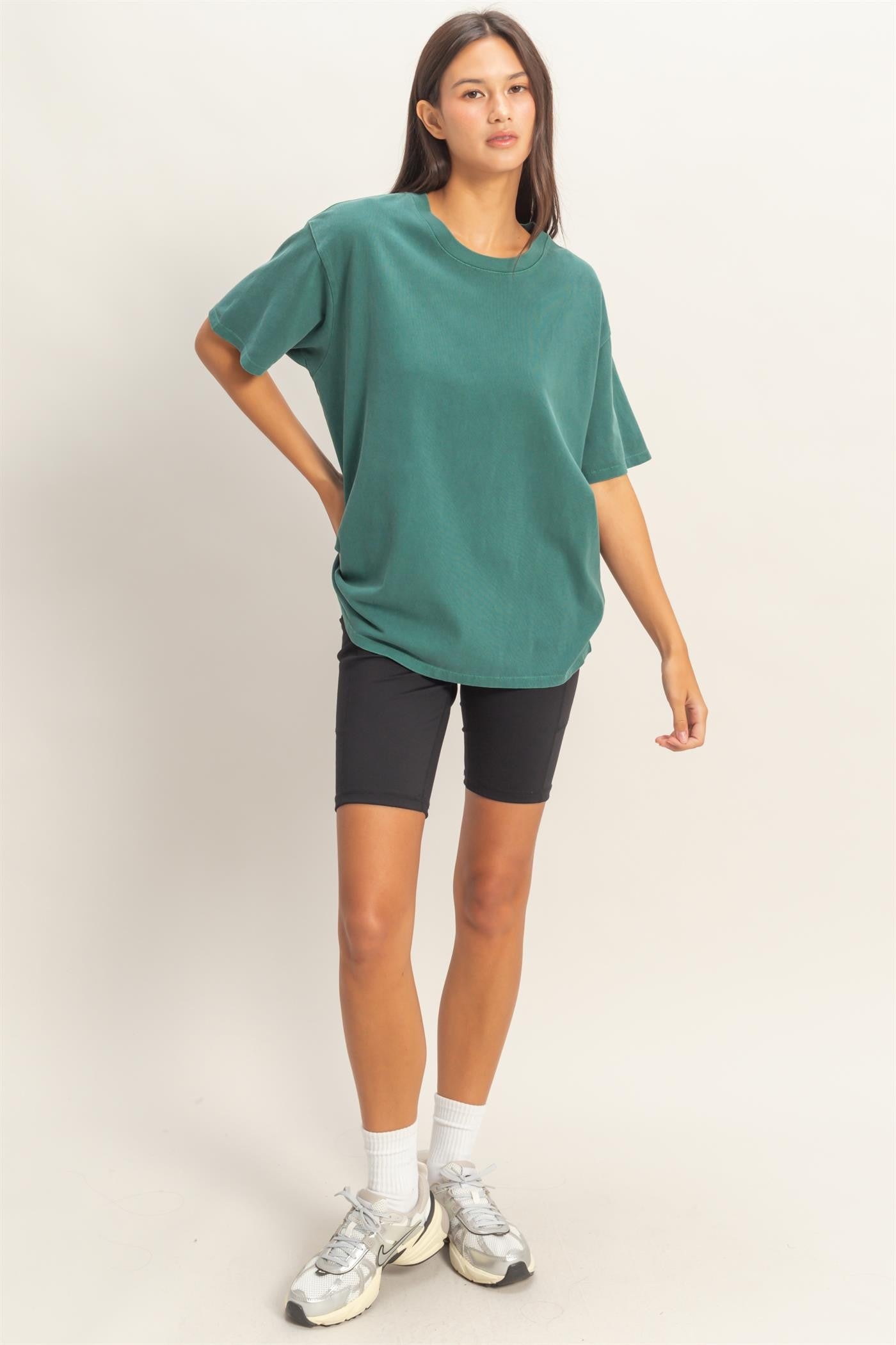 Teal Crew Neck T-Shirt