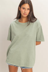 Sage Maternity Crew Neck T-Shirt