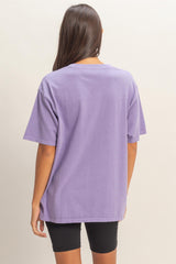 Purple Crew Neck T-Shirt
