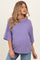 Purple Pigment Oversized Half-Sleeve Maternity T-Shirt