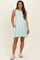 Mint Sleeveless Crewneck Tiered Maternity Mini Dress